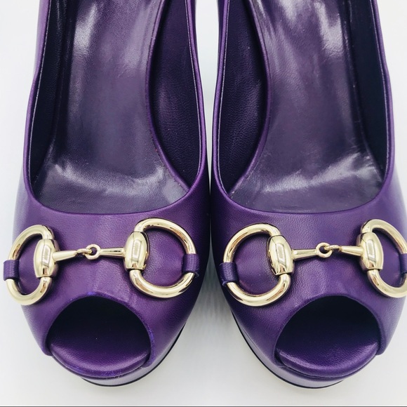 Gucci Shoes - NEW! GUCCI NAPPA CHARLOTTE IN GRAPE ROYAL